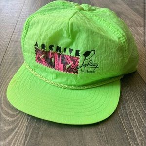 Archives Lighting by Thomas Neon Vintage Flat-bill Hat Cap Speedway 80s Design